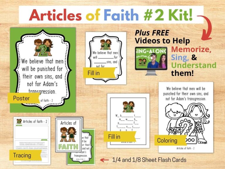 Second Article Of Faith #2 - MTC For Kids