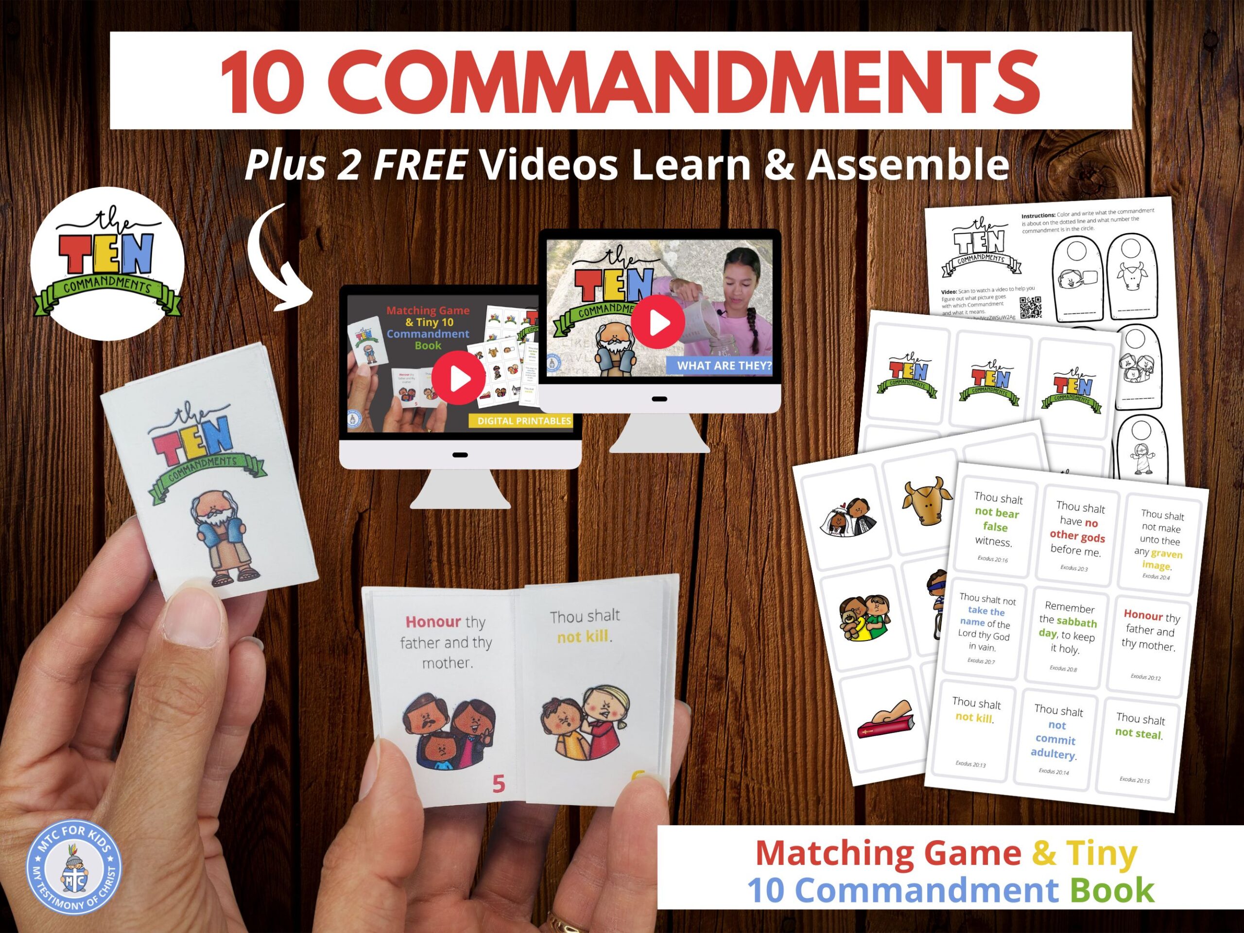 ten commandments for kids printable